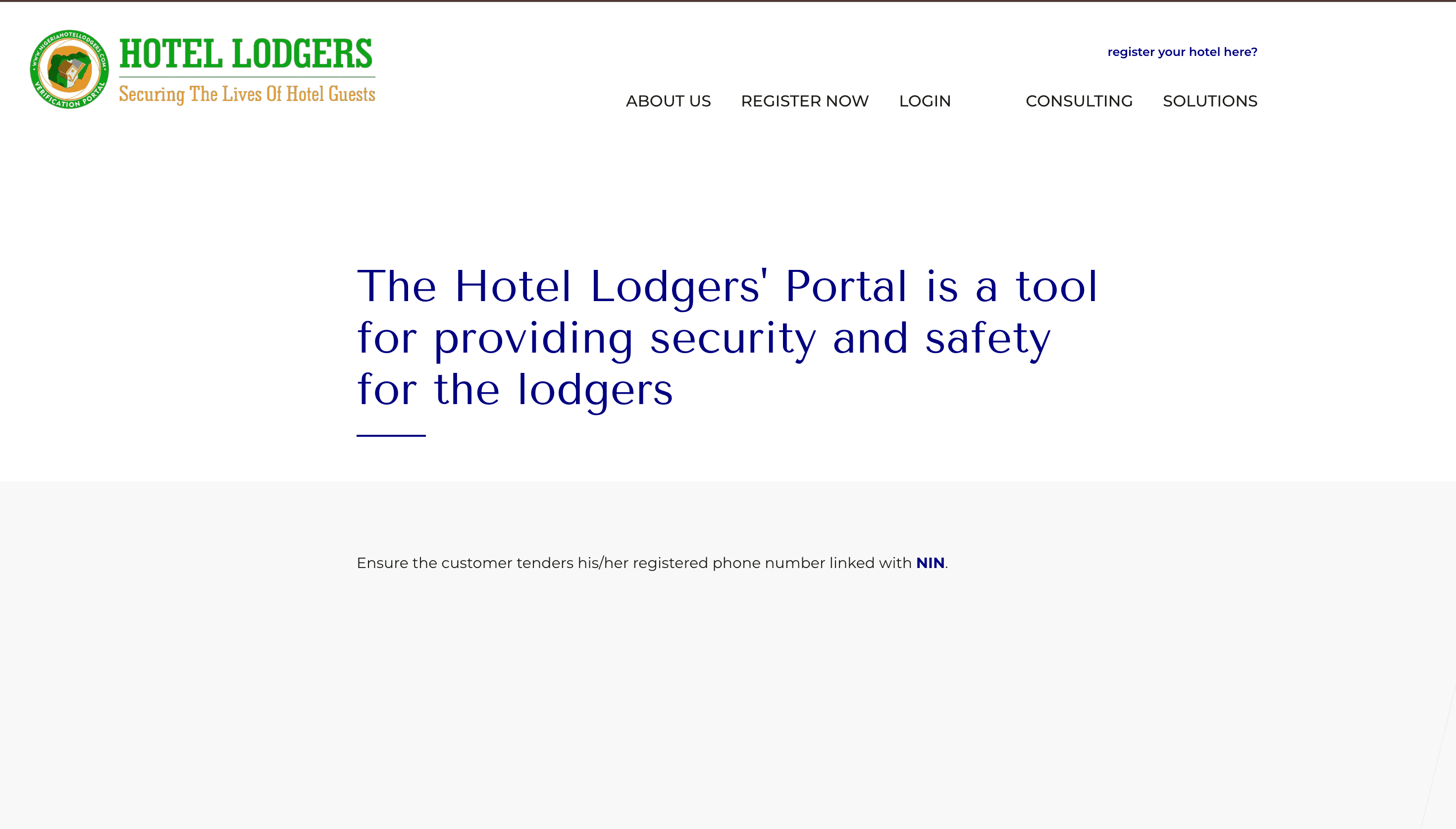 Hotel Lodgers Portal